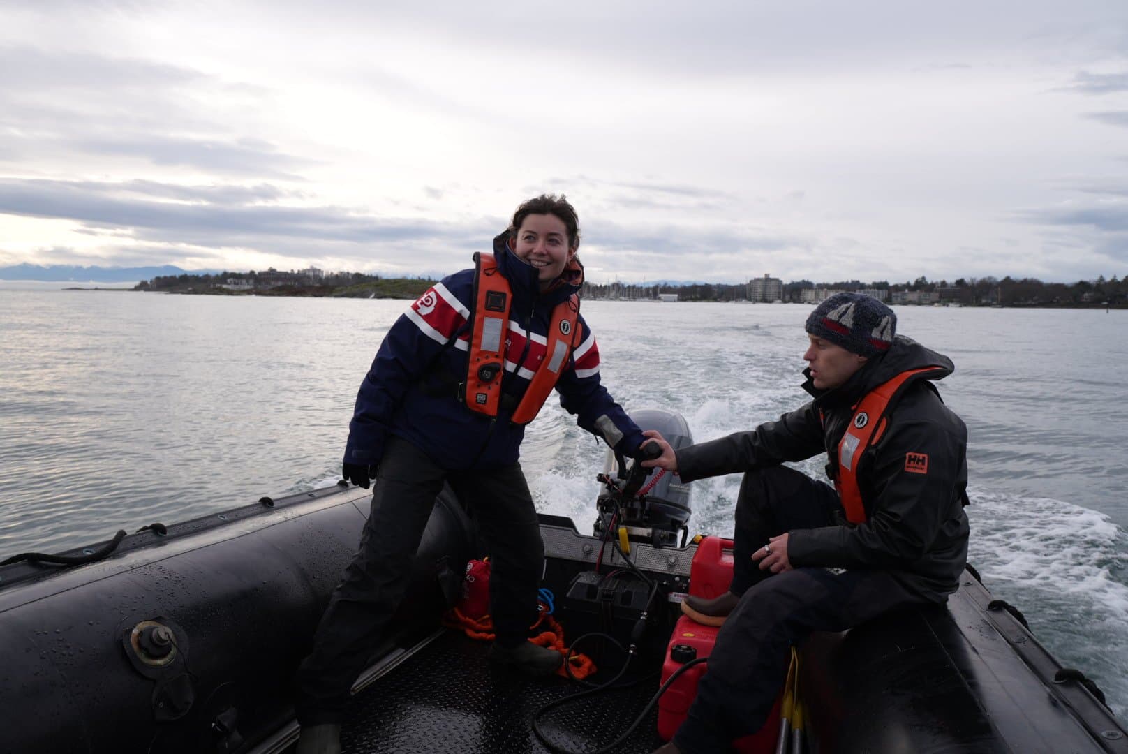 Instructor at the helm